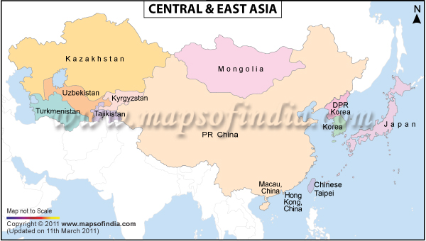 political map of africa. map of africa and asia