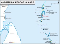 Andaman and Nicobar Islands Map