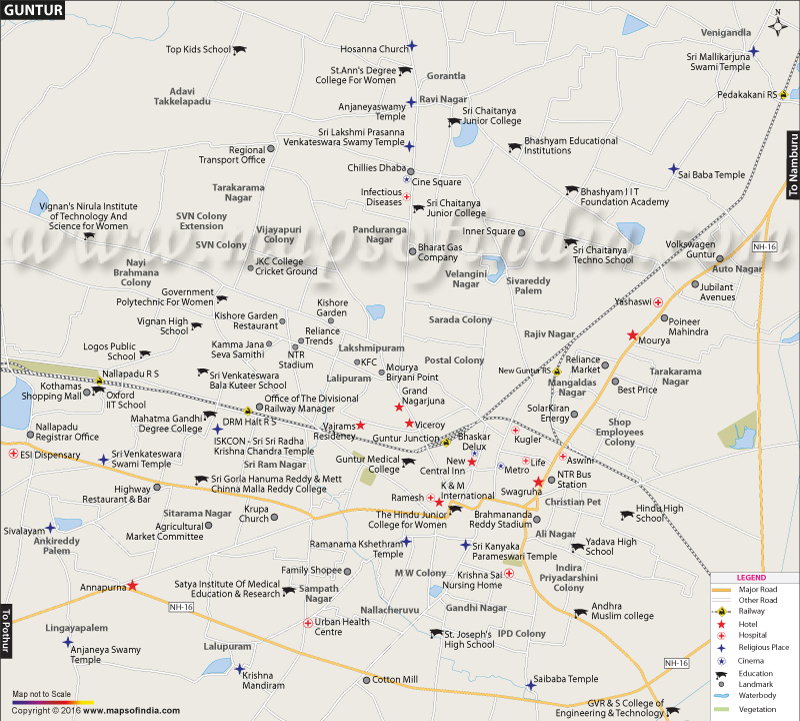 Guntur City Map