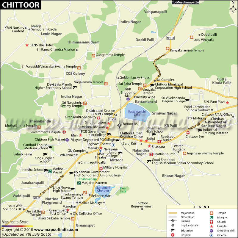 Chittoor City Map