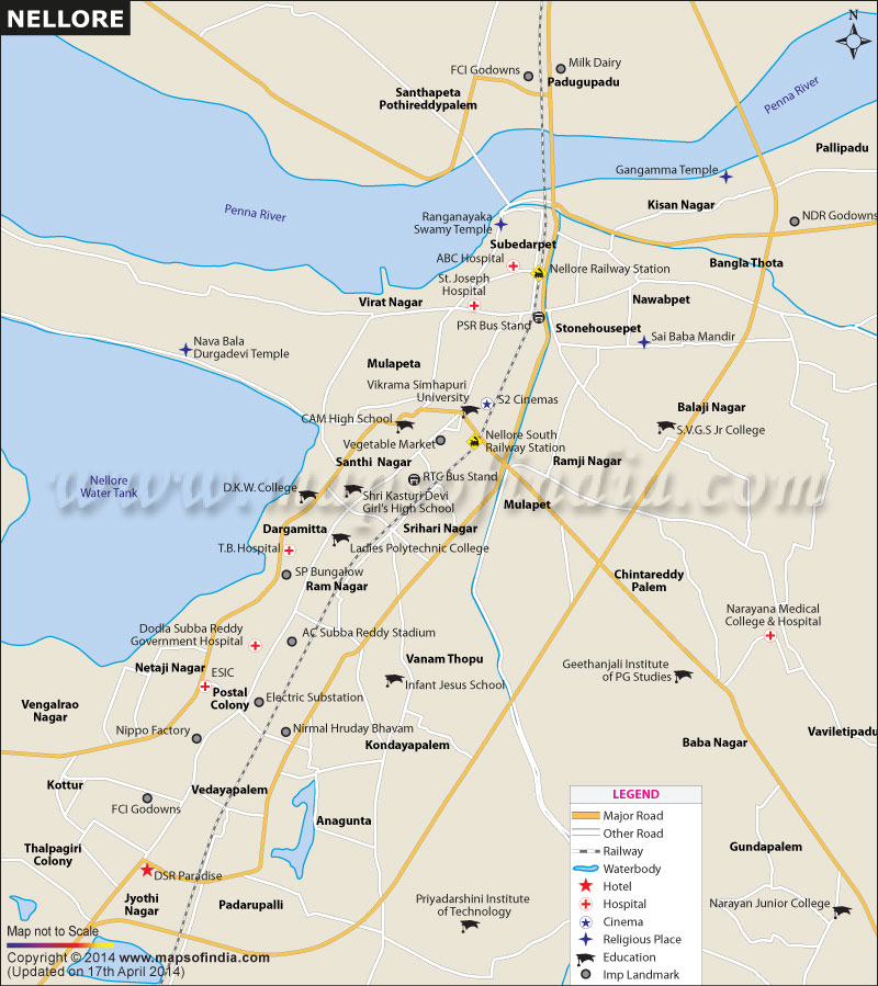 Nellore City Map