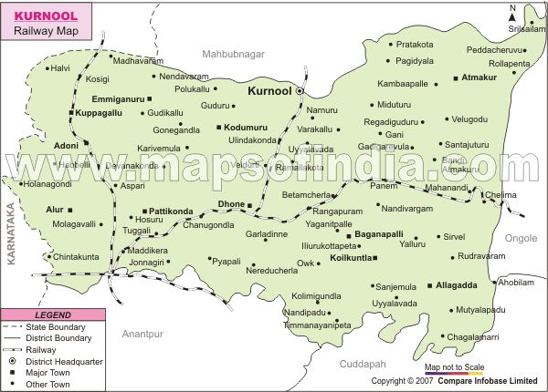 Kurnool Railway Map