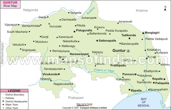 Guntur River Map