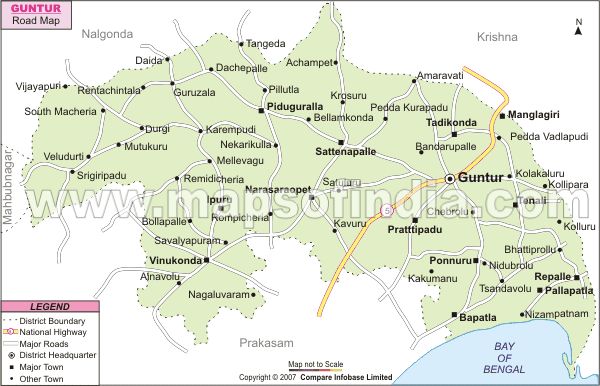 Map Of Guntur