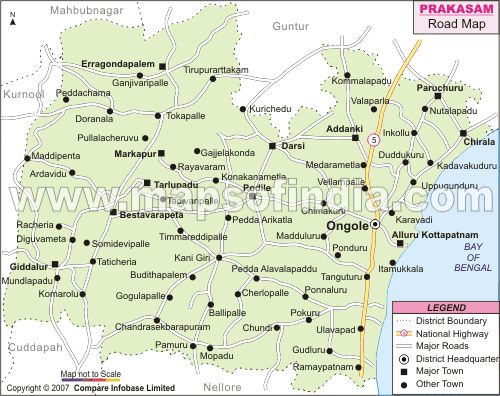 Prakasam Road Network Map