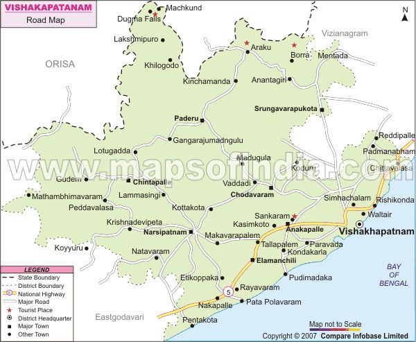 Map Of Vishakhapatnam