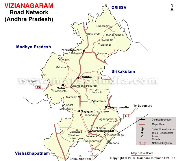 Map Of Vizianagaram