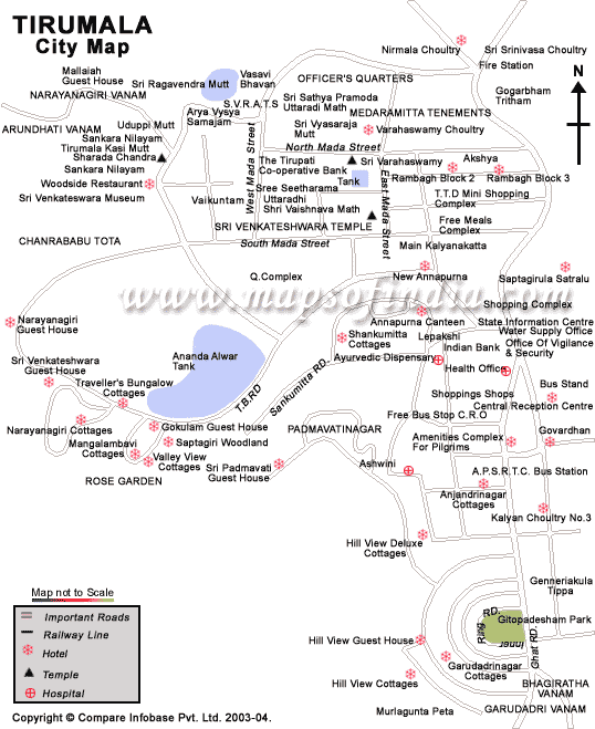Tirumala City Map