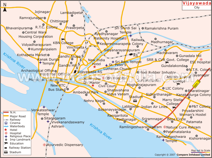 Vijayawada City Map