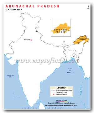 Arunachal Pradesh Map