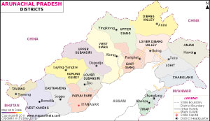 Arunachal Pradesh Districts