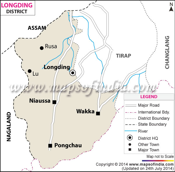 District Map of Longding
