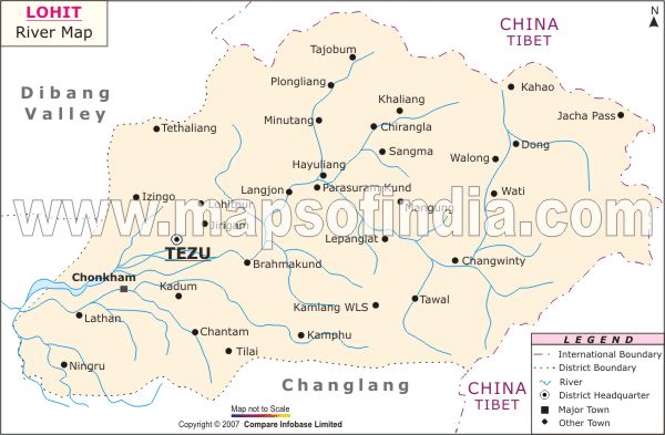River Map of Lohit