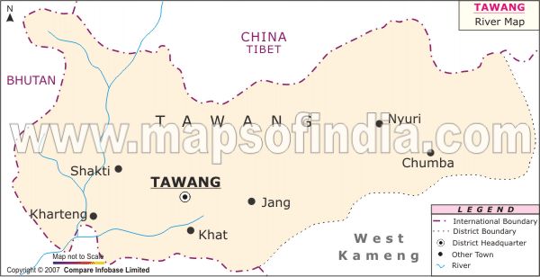 River Map of Tawang