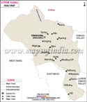 Upper Siang Road Map