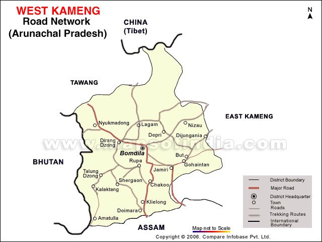 Road Network of West Kameng