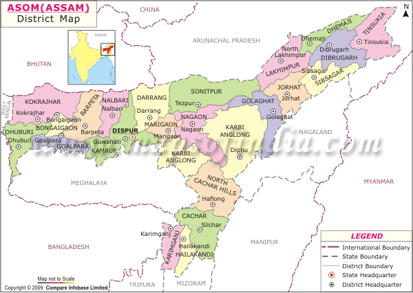 District Map of Assam