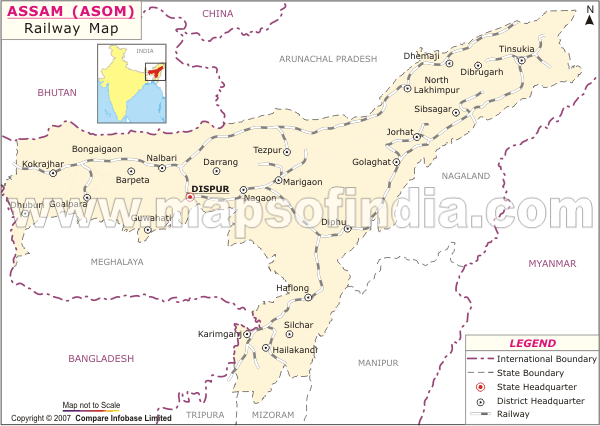 Railway Network of Assam