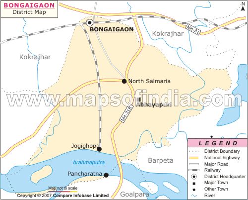 Boangaigaon District Map