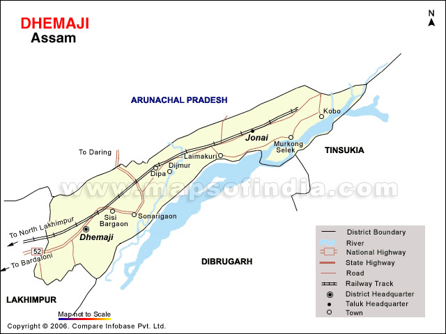District Map of Dhemaji