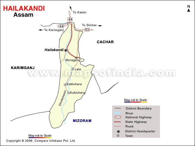 District Map of Hailakandi