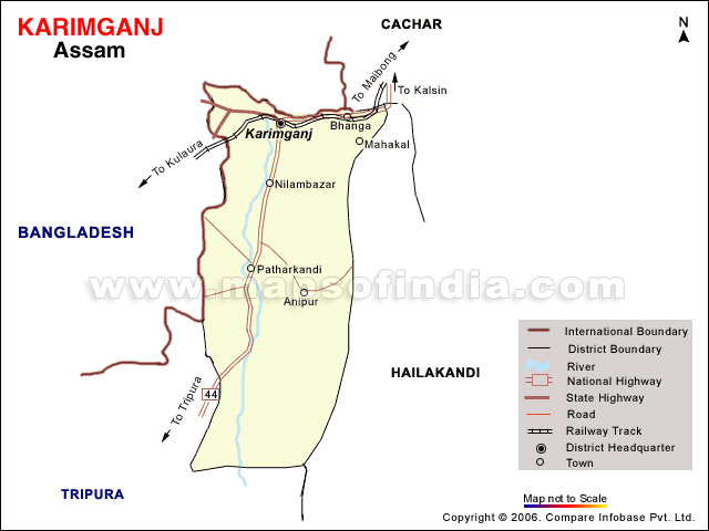 District Map of Karimganj