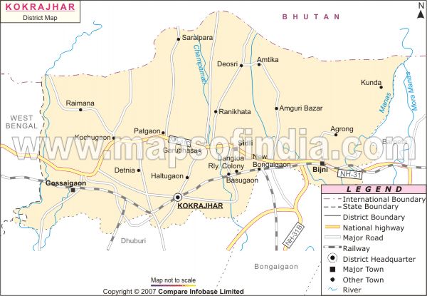 District Map of Kokrajhar