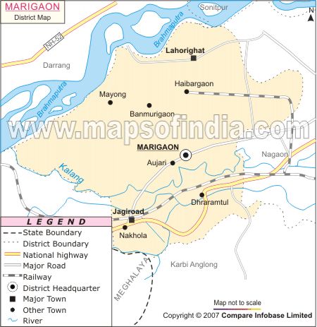 Marigaon Map