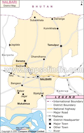 District Map of Nalbari