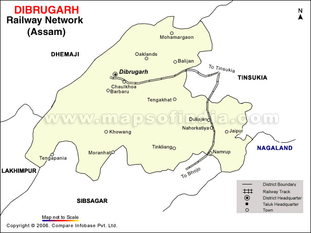 Tourist Map Of Dibrugarh