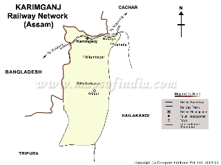 Karimganj Railway Map