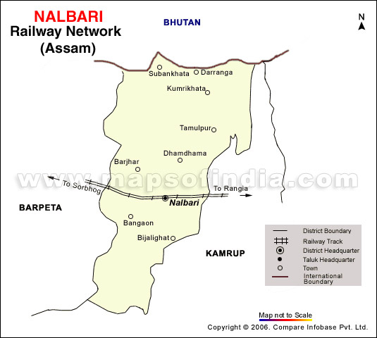 Railway Map of Nalbari