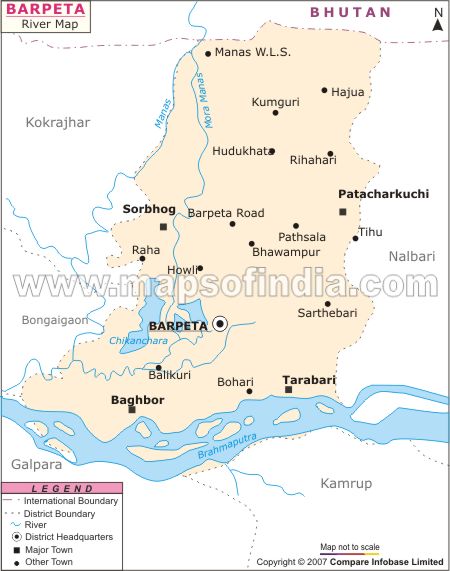 River Map of Barpeta