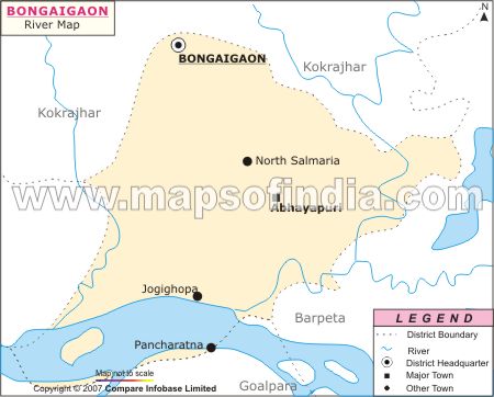 River Map of Bongaigaon