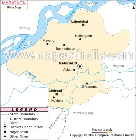River Map of Marigaon