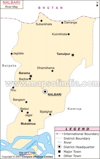 River Map of Nalbari