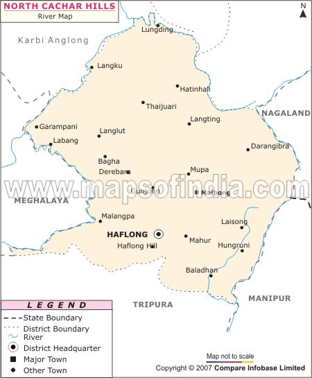 River Map of North Cacher