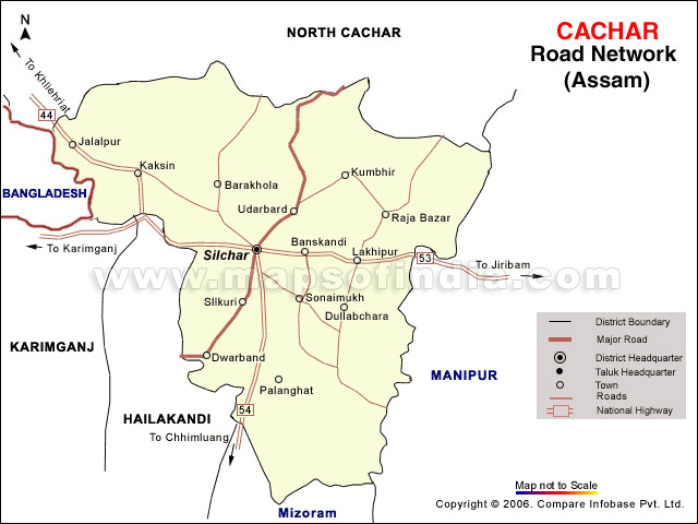 Cacher Road Network Map