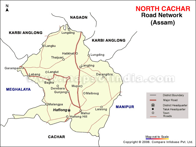 North Cacher Road Network Map