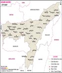Assam Cities Map