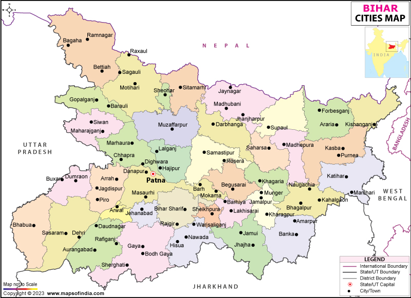 Bihar City Map