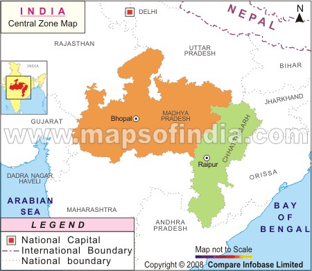Map of Central Zone States