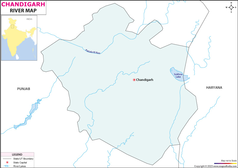 Chandigarh River Map