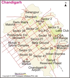 Chandigarh Map
