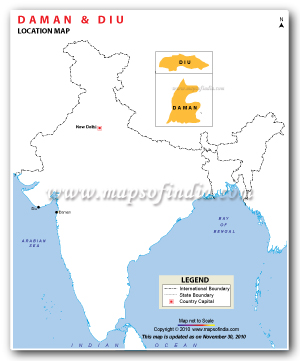 Daman & Diu Map