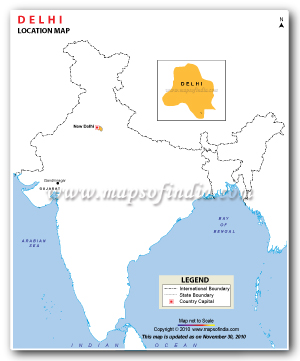 Delhi Location Map