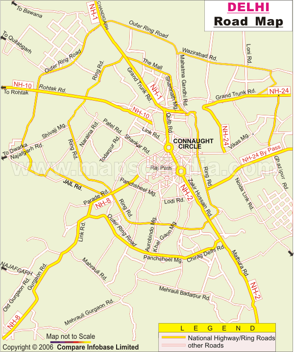 Delhi Road Map