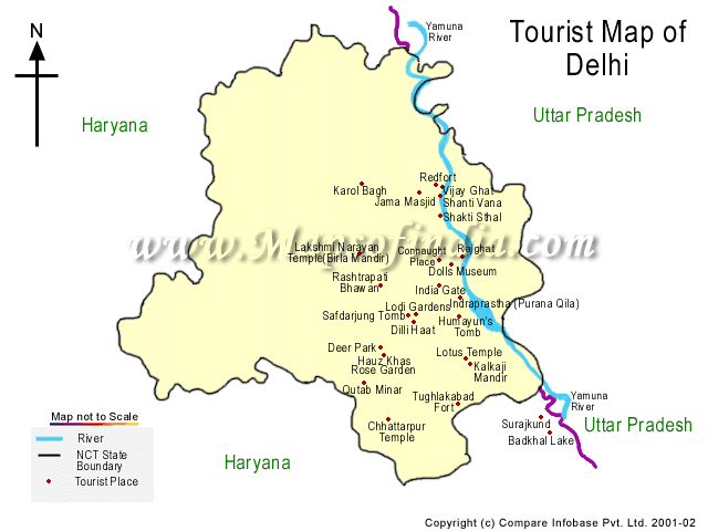 Delhi Travel Map