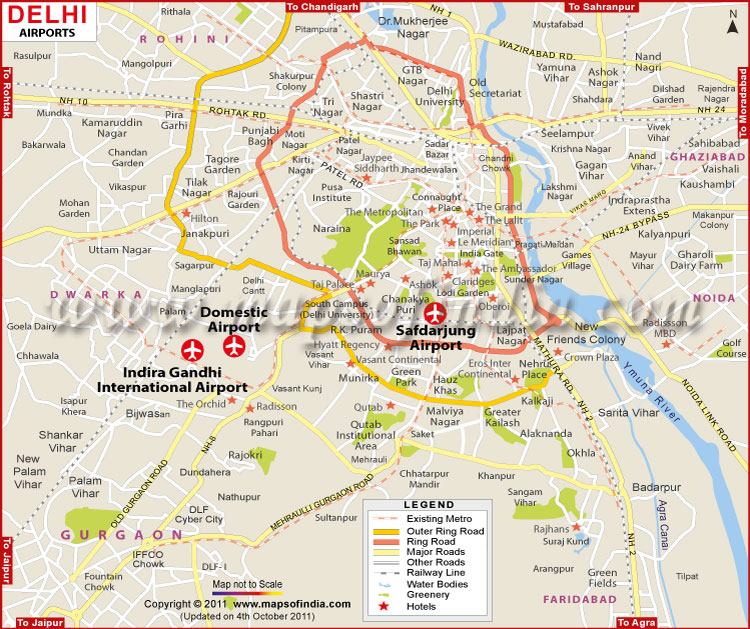 New Delhi Airport Map