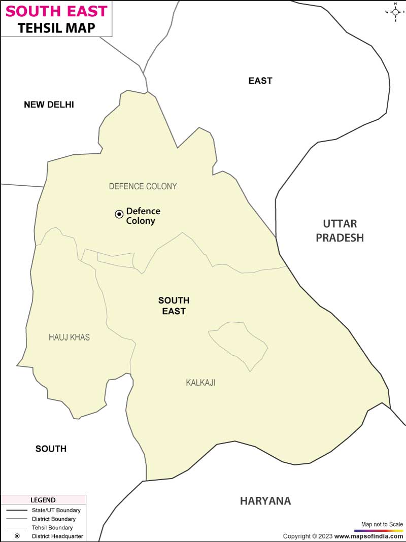 Tehsil Map of South East 
